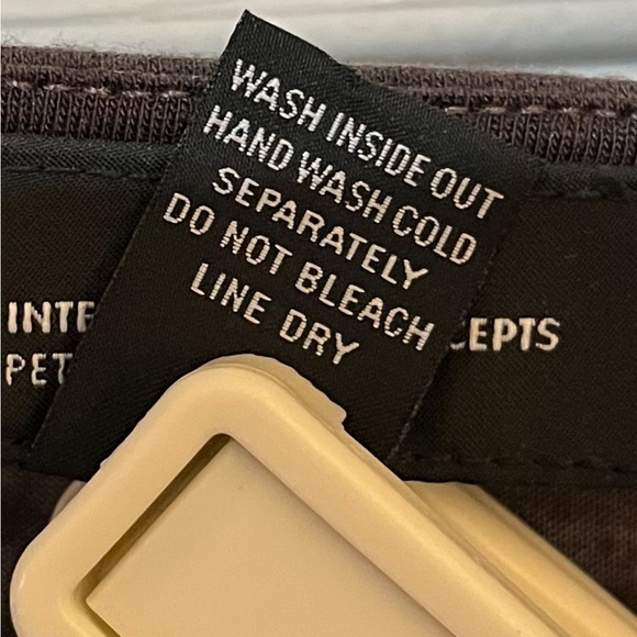 INC Petite M…chocolate brown long sleeved top. Copper bead and sequin neckline. - Picture 9 of 15